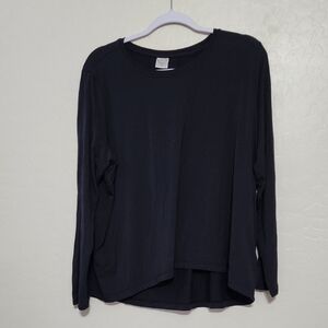 Athleta Black Long Sleeve Women's Tee